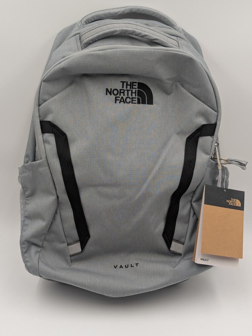The North Face Vault 27L Mid Grey Dark Heather Daypack Laptop Backpack NWT